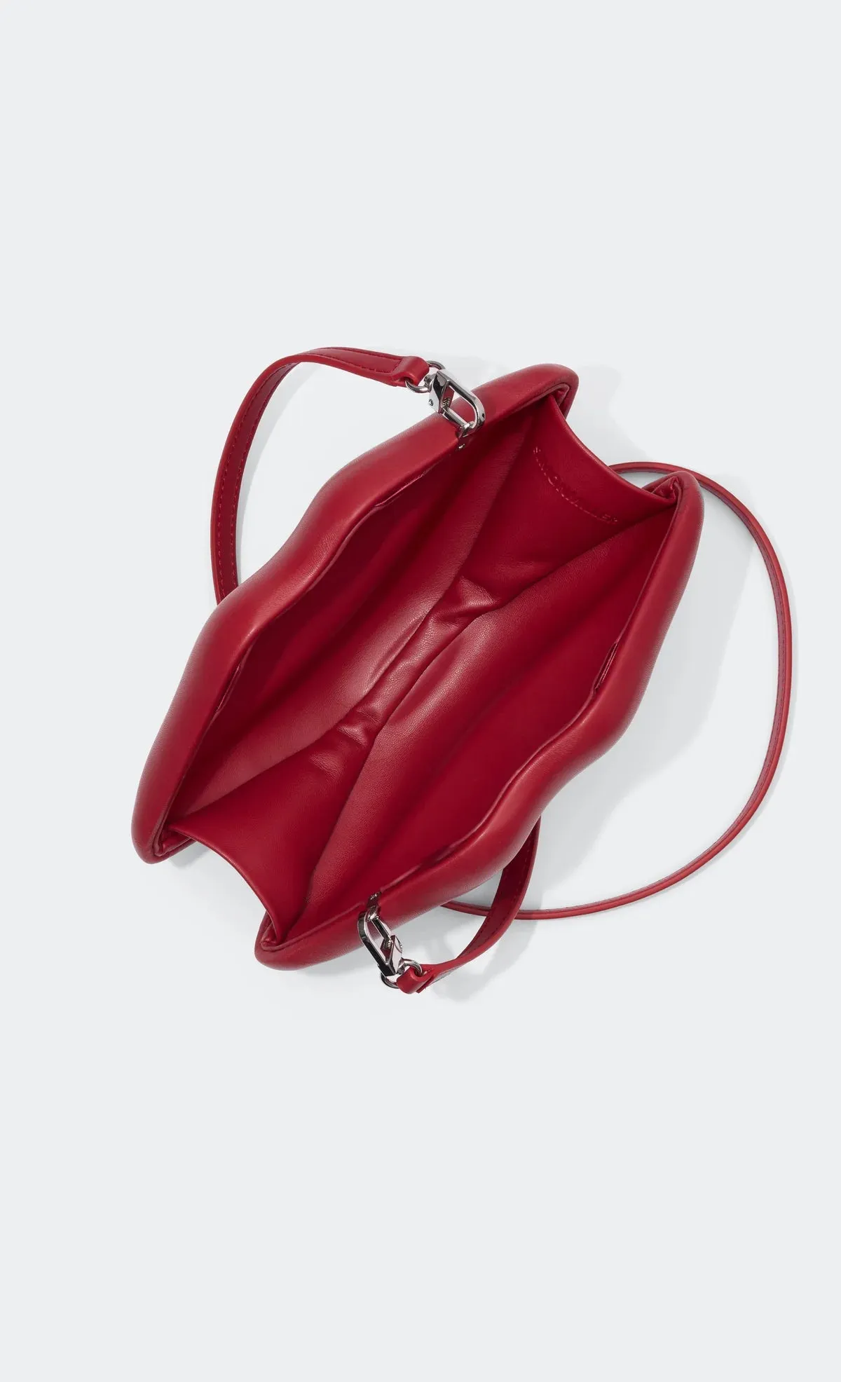 SIMONMILLER - Vegan Leather Lip Clutch - Luck my Red