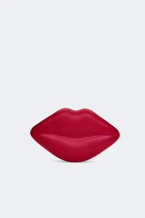 SIMONMILLER - Vegan Leather Lip Clutch - Luck my Red