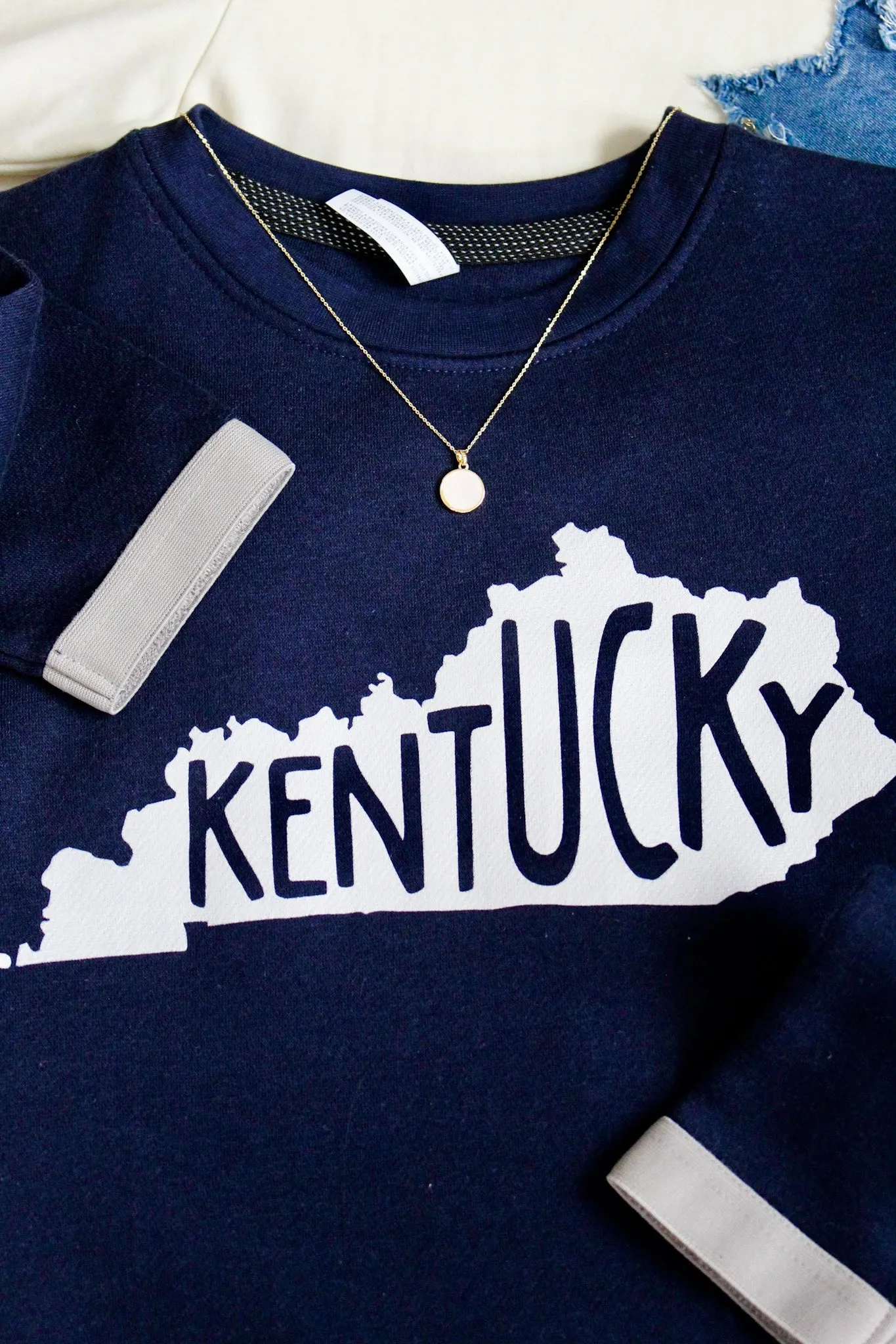 Simply Kentucky Banded Sweatshirt • Navy - FINAL SALE