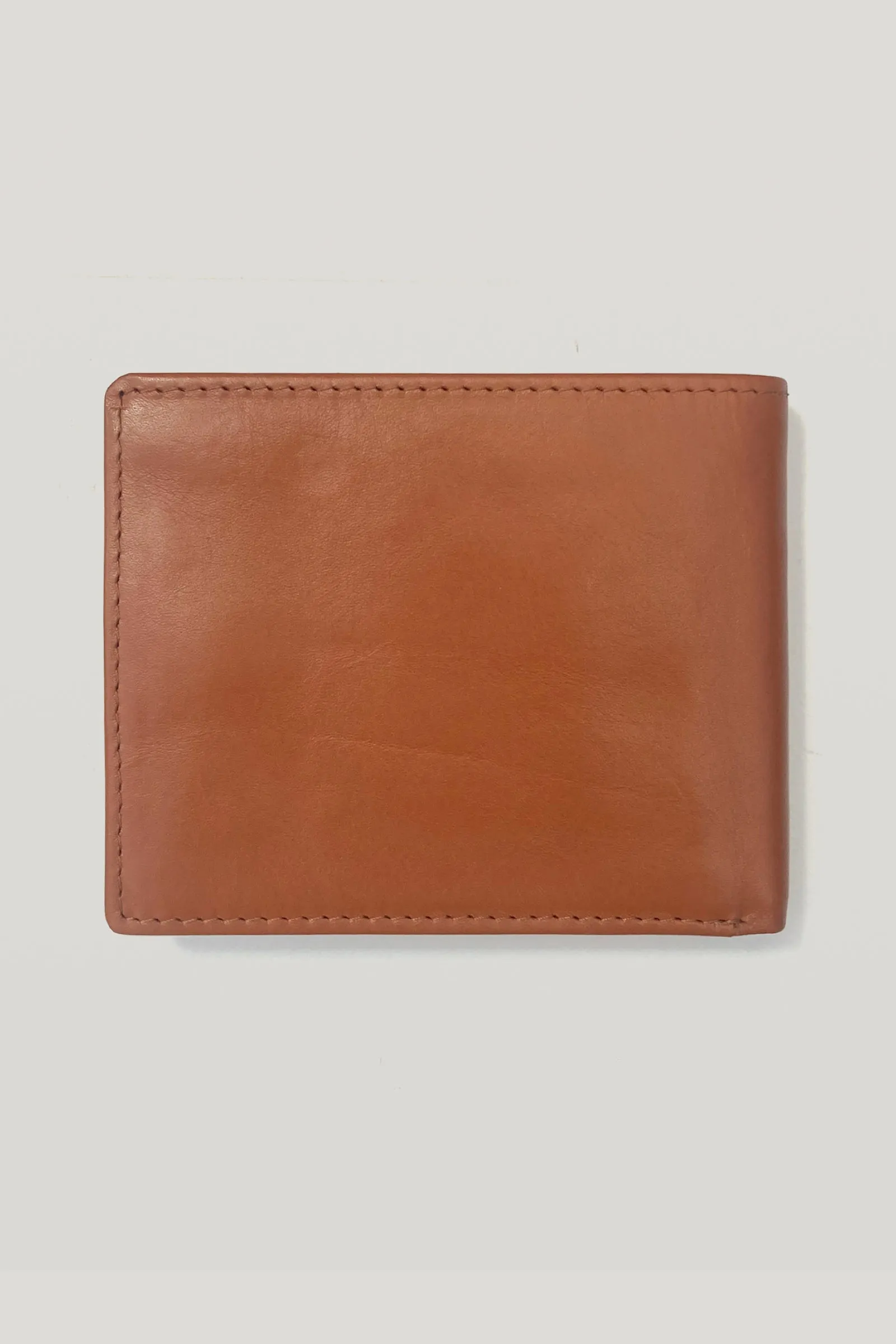 Single Stone Leather Wallet - Tan