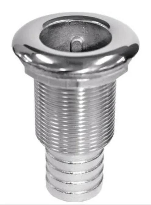 SKIN FITTINGS - 316 STAINLESS (BARBED HOSE TAIL END) 32mm