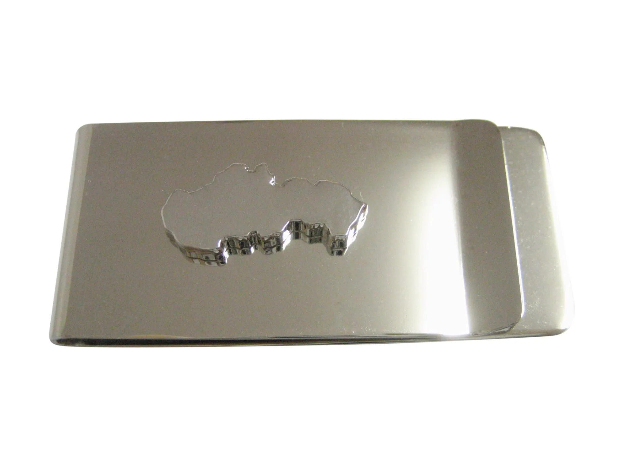 Slovakia Map Shape Pendant Money Clip