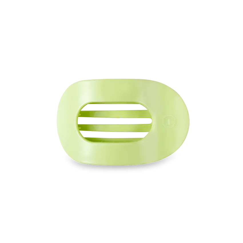 Small Teleties Flat Oval Clip - Aloe, There!