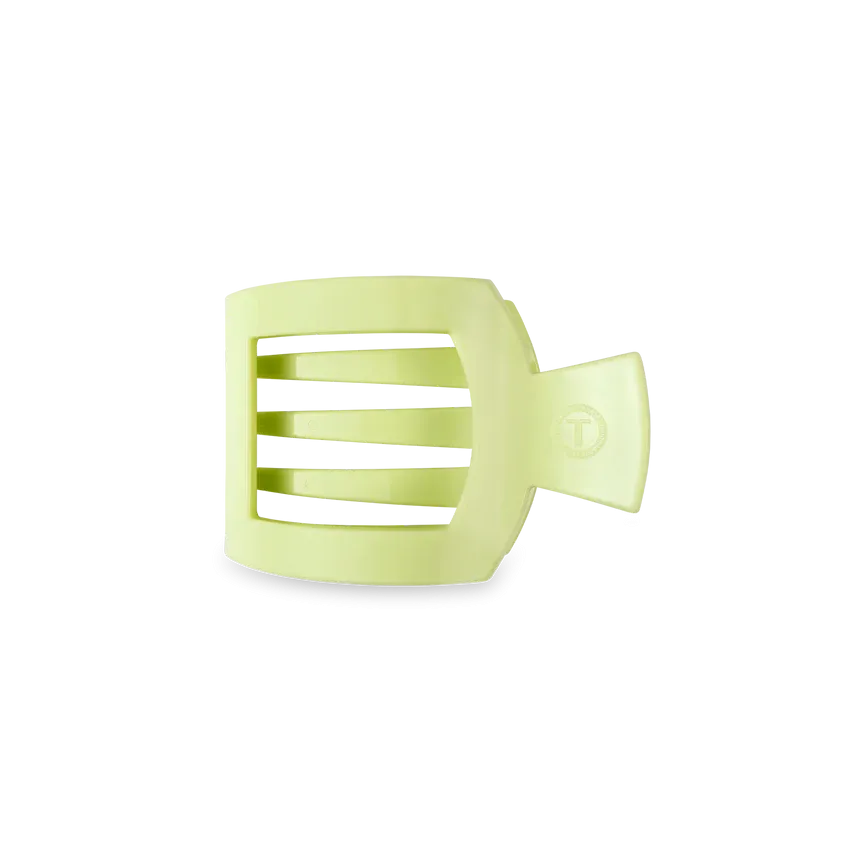 Small Teleties Flat Square Clip - Aloe, There!