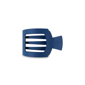 Small Teleties Flat Square Clip - Midnight Rain Navy