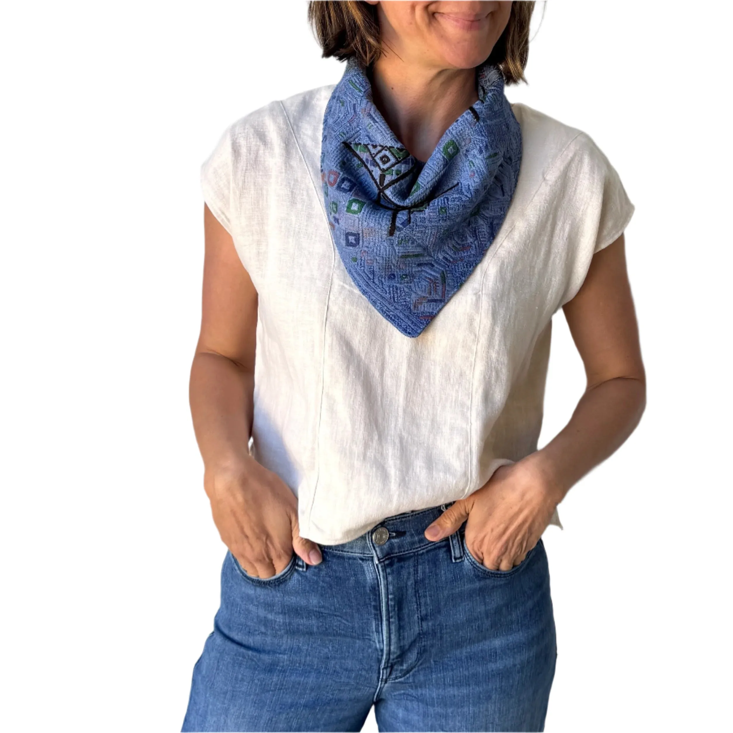 Snap Bandana - Linen Backing