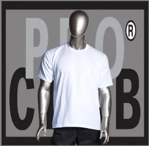 Snow White Short Sleeve Crew Neck Pro Club Comfort T Shirt