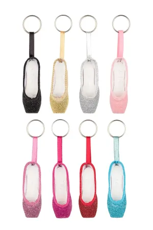 So Danca KC40G Mini Glitter Pointe Shoe Keychain