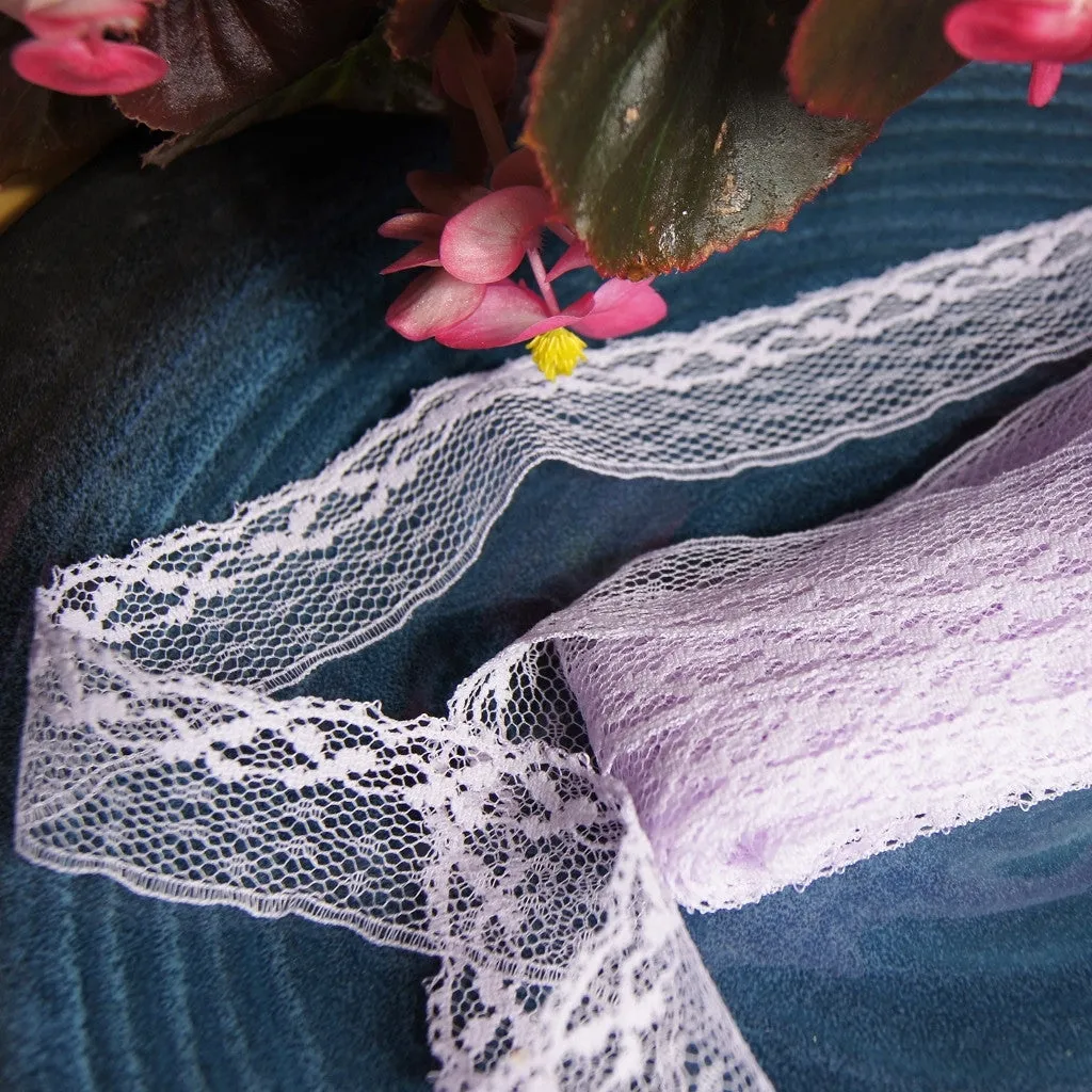 Soft Lavender Fine Lace Trim 1" wide