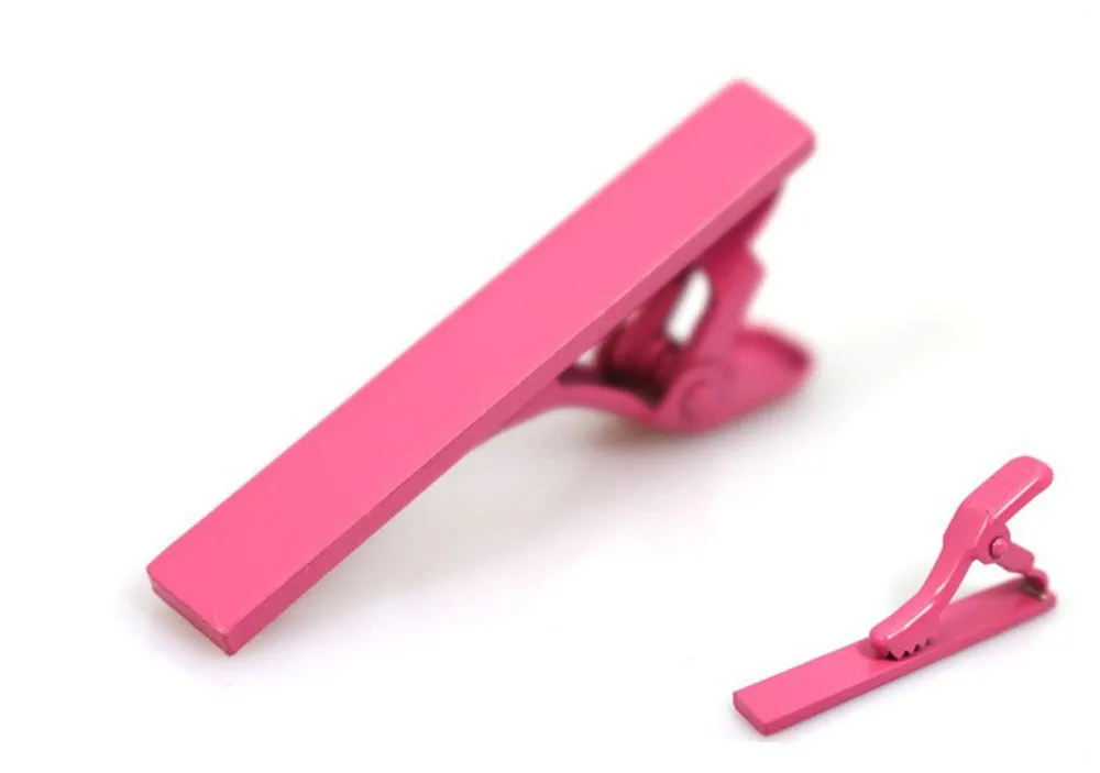 Solid Colors Skinny Tie Clip Clasp Bar