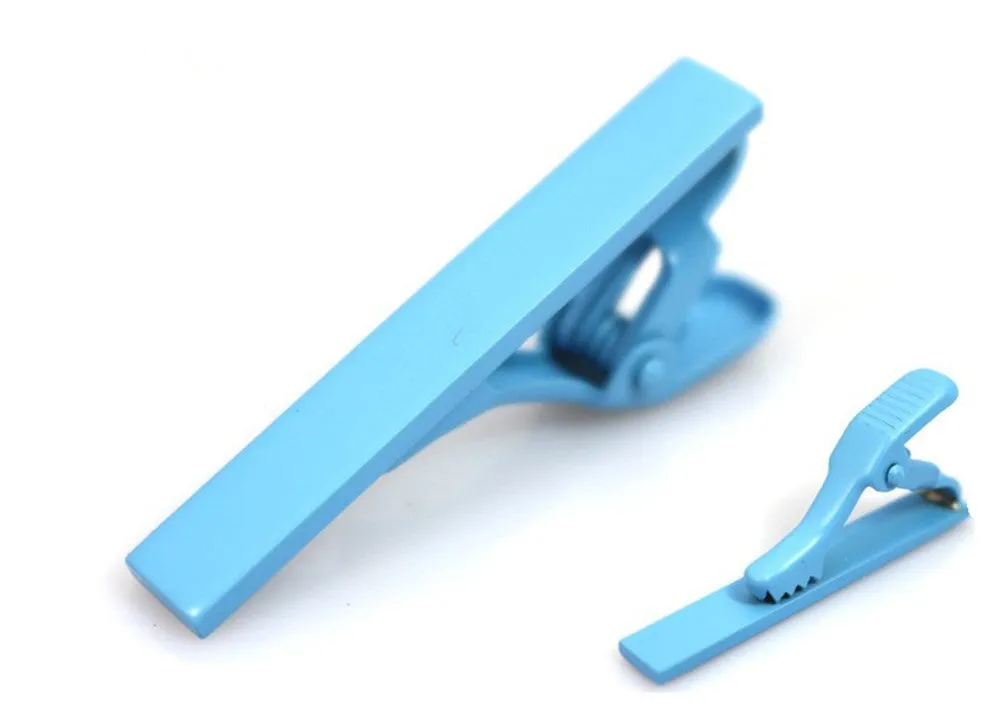 Solid Colors Skinny Tie Clip Clasp Bar