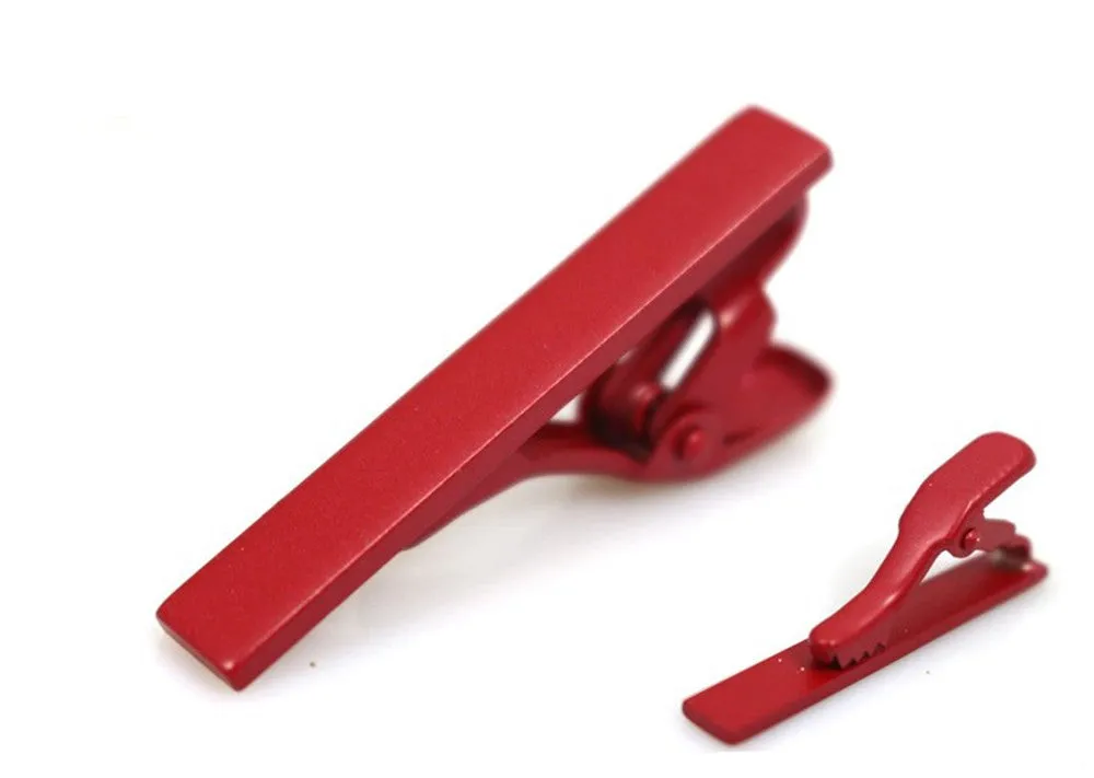 Solid Colors Skinny Tie Clip Clasp Bar