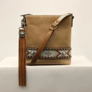 Southwest Tan Carmen Crossbody Purse