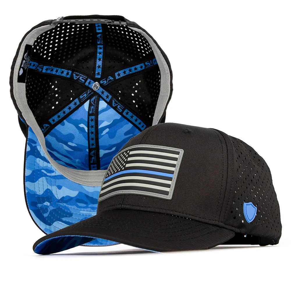 Special Edition Performance Snapback | Blue Line | Black PreOrder