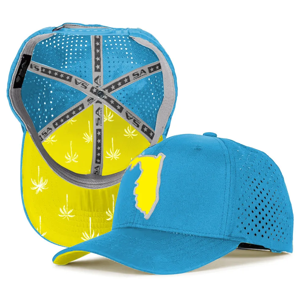 Special Edition Performance Snapback | Florida Palm Tree | Aqua PreOrder