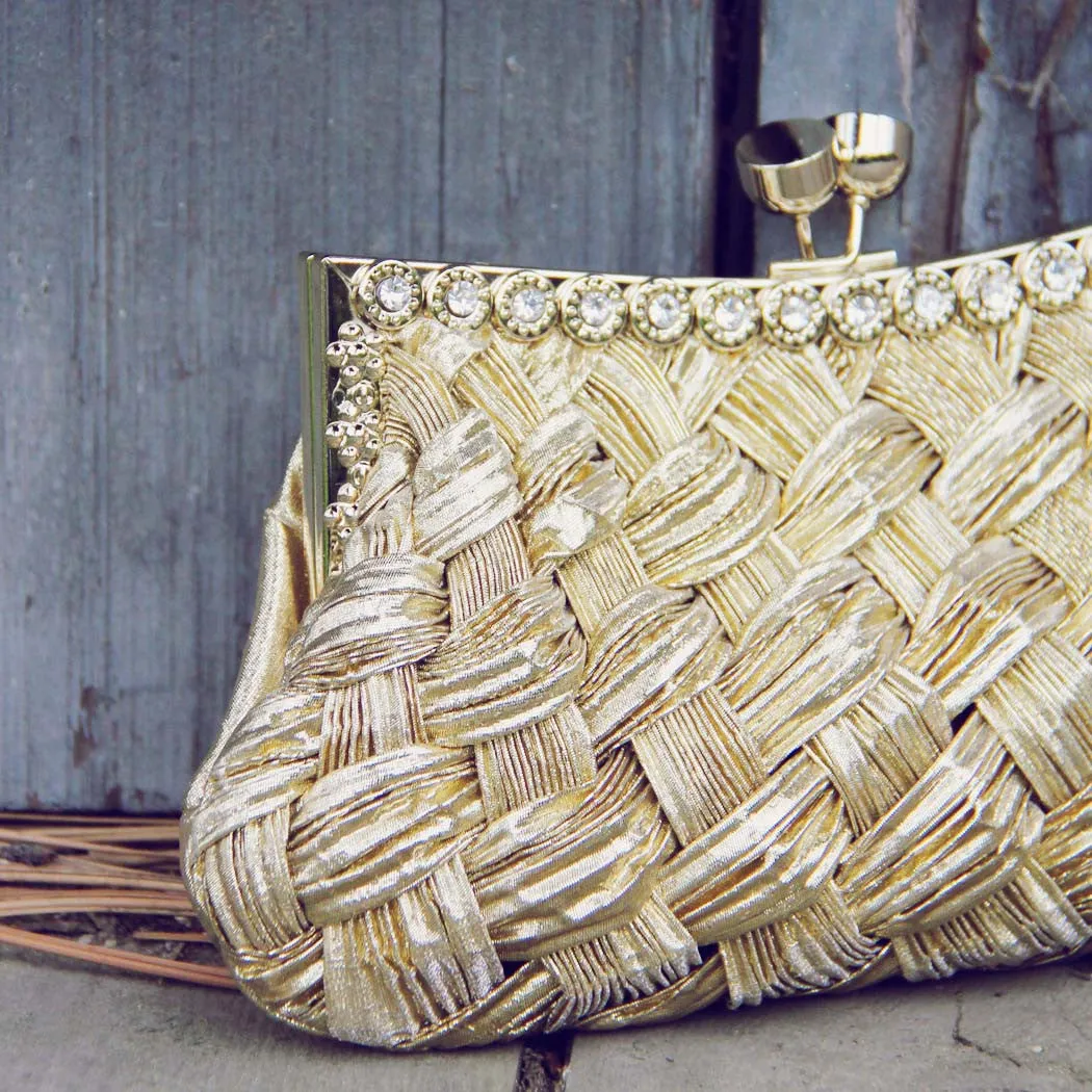 Spun Gold Party Clutch