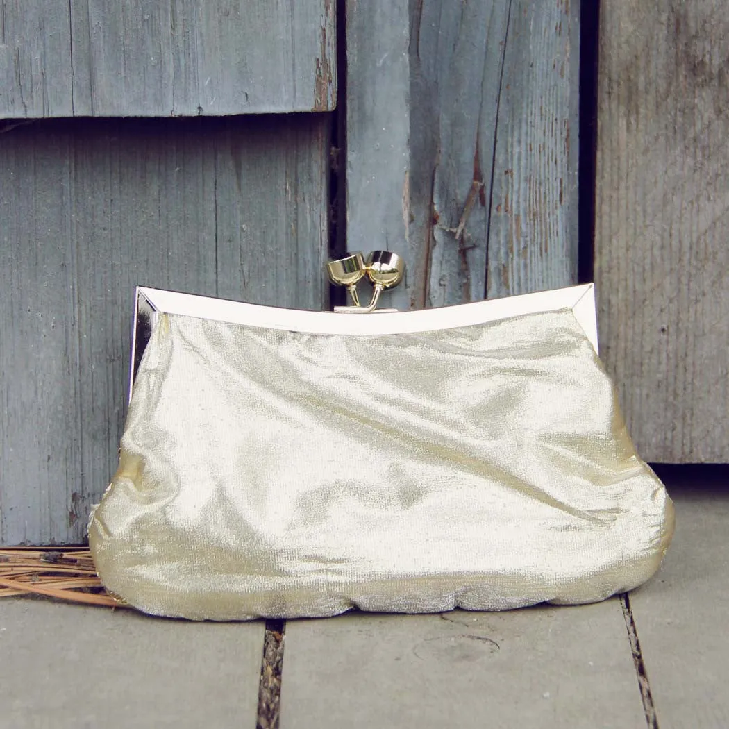 Spun Gold Party Clutch