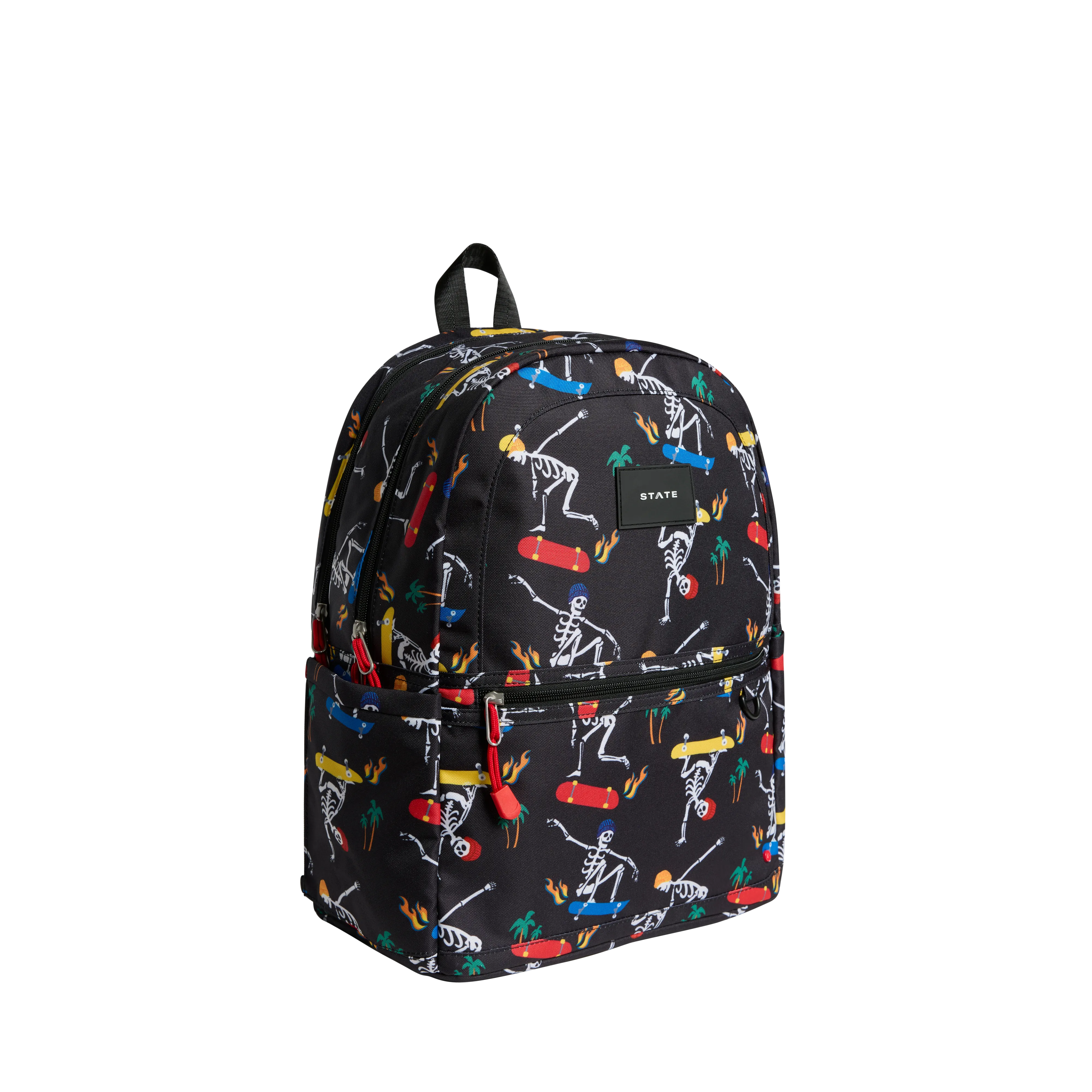 State Bags Kane Double Pocket Large Backpack - Skeleton Skate