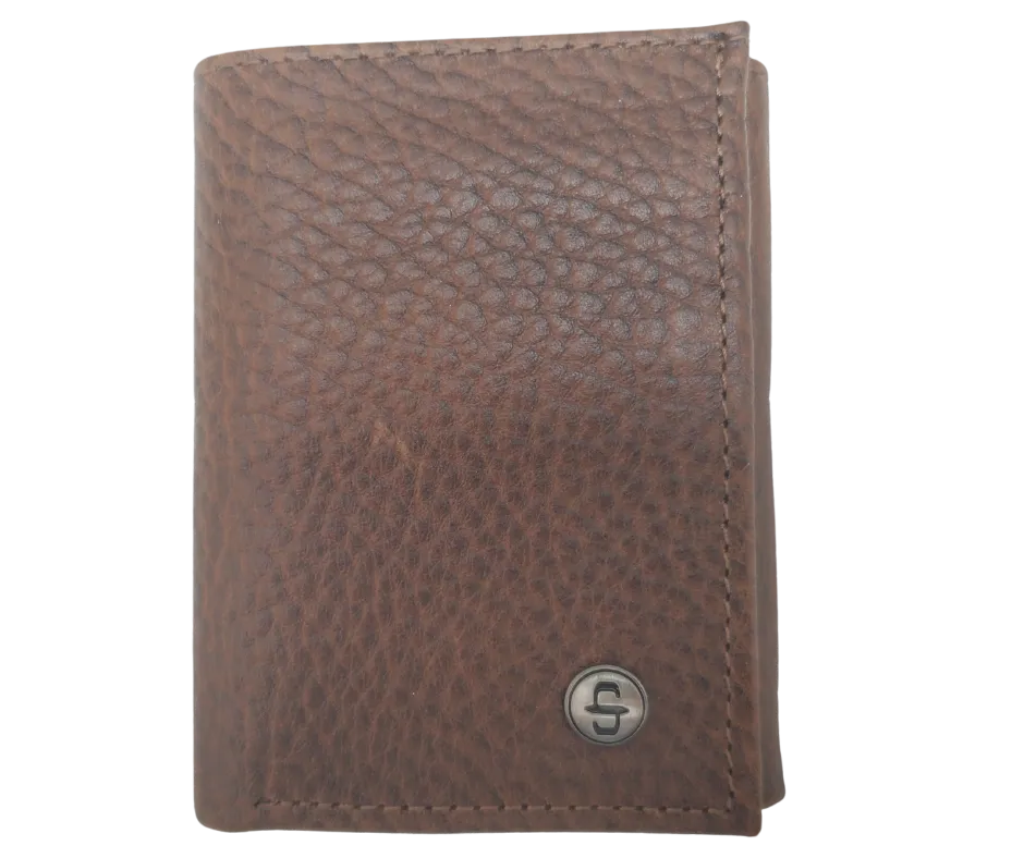 Stetson Bison Tri-Fold Wallet