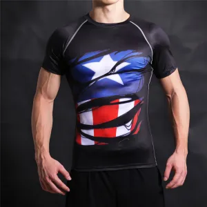STEVE ROGERS Compression T-shirt (Black)