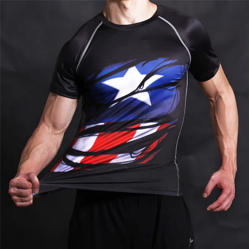STEVE ROGERS Compression T-shirt (Black)