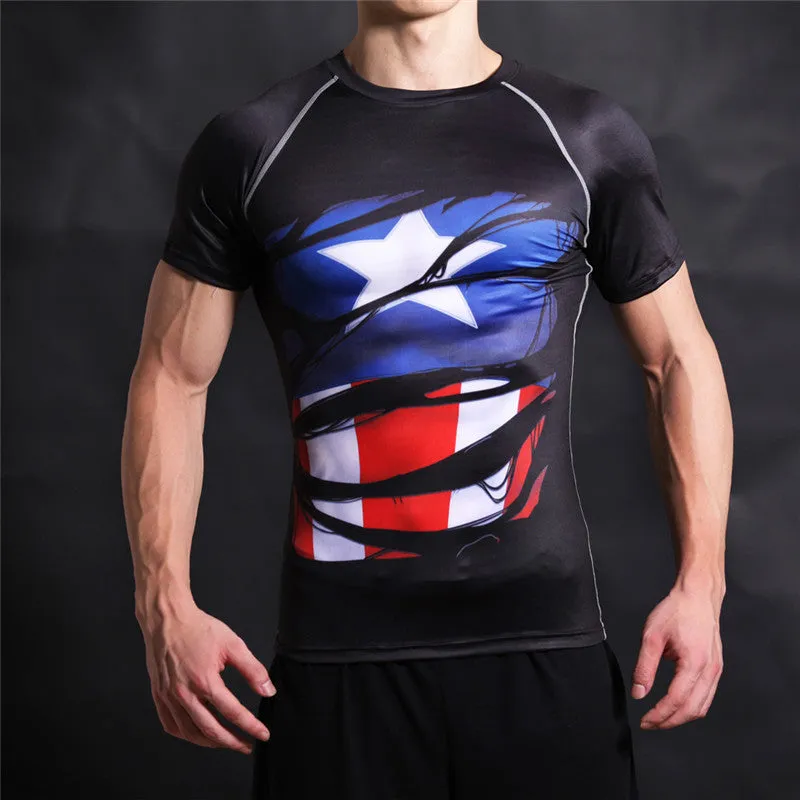 STEVE ROGERS Compression T-shirt (Black)