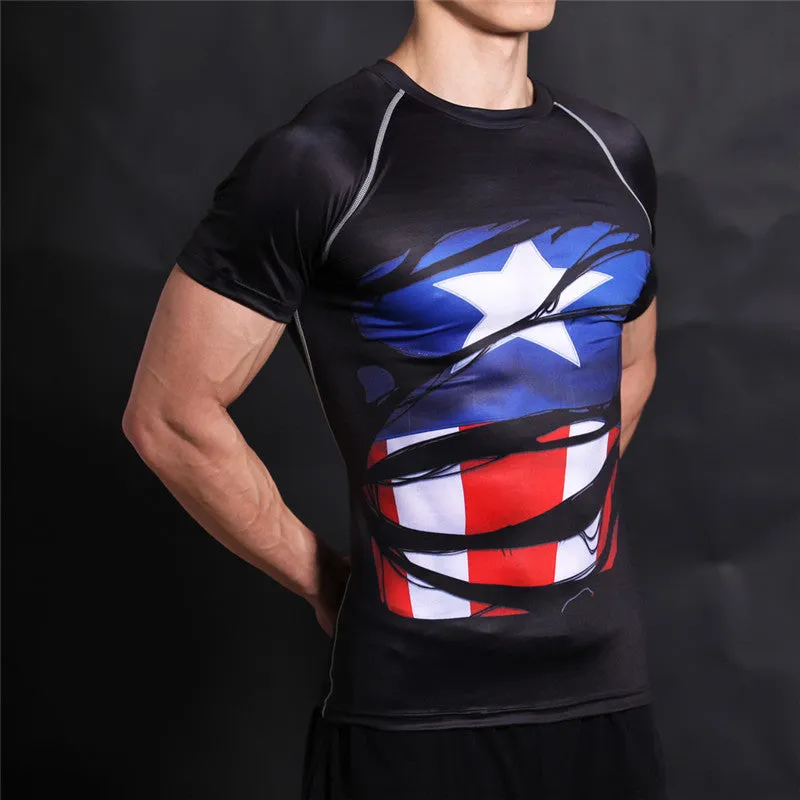 STEVE ROGERS Compression T-shirt (Black)