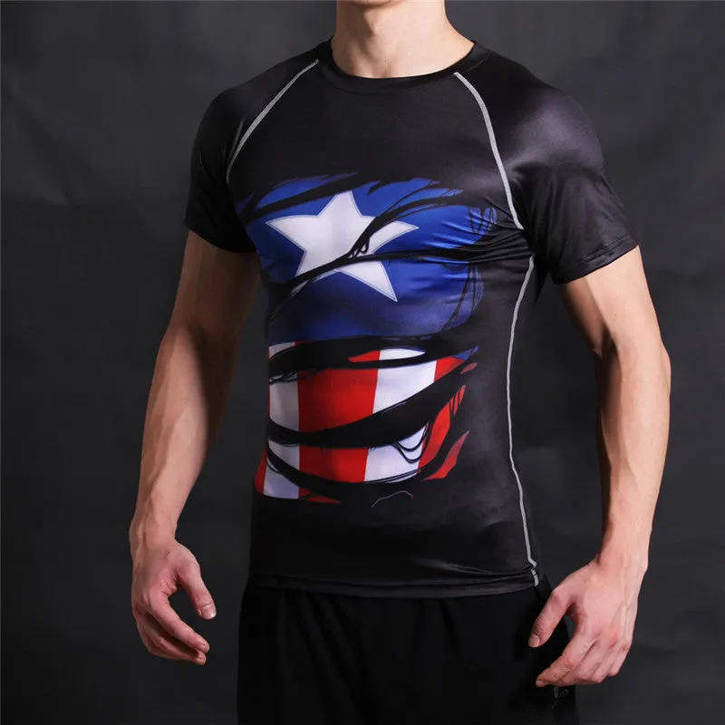 STEVE ROGERS Compression T-shirt (Black)