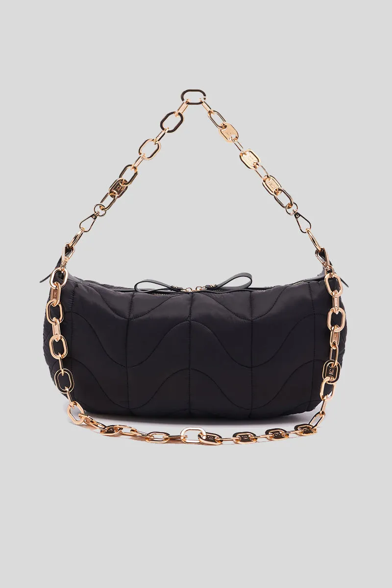 Stich & Spun Moon Bag Nylon   Synt. - Black