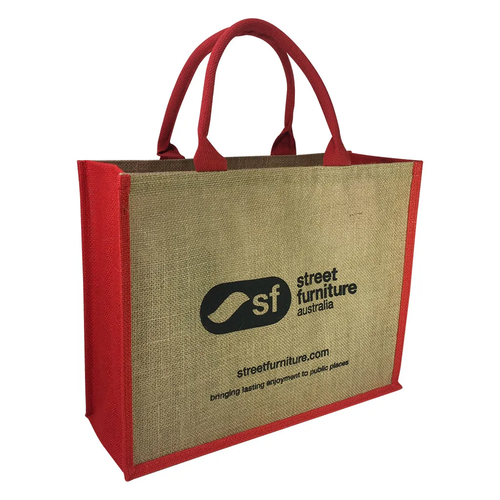 Stock Jute Bag Coloured-Red(SJB-02RD)