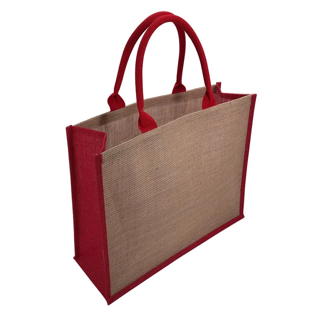 Stock Jute Bag Coloured-Red(SJB-02RD)