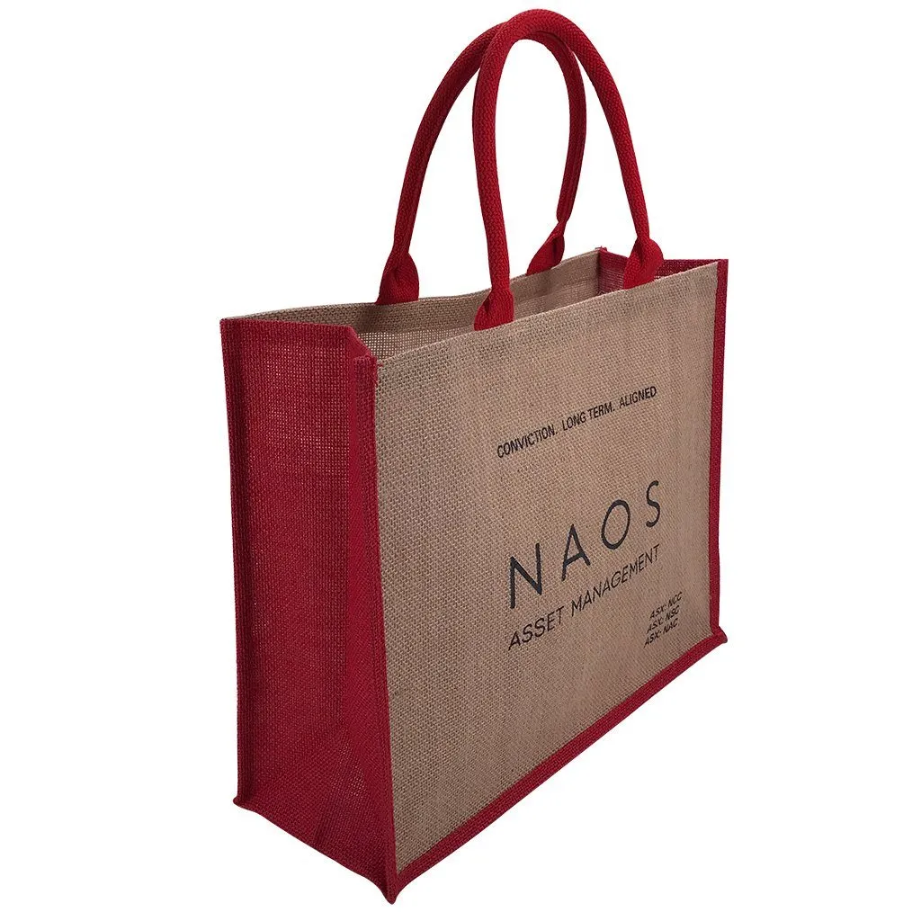 Stock Jute Bag Coloured-Red(SJB-02RD)