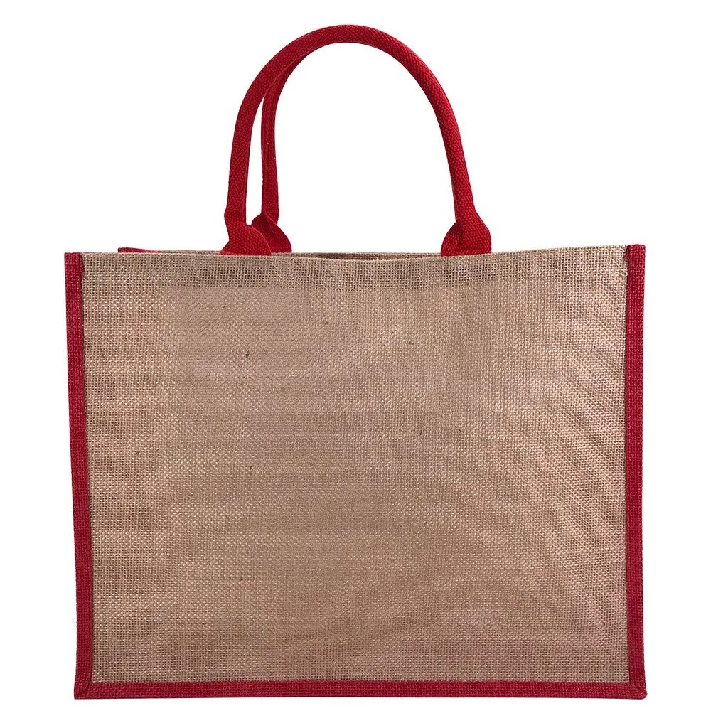 Stock Jute Bag Coloured-Red(SJB-02RD)