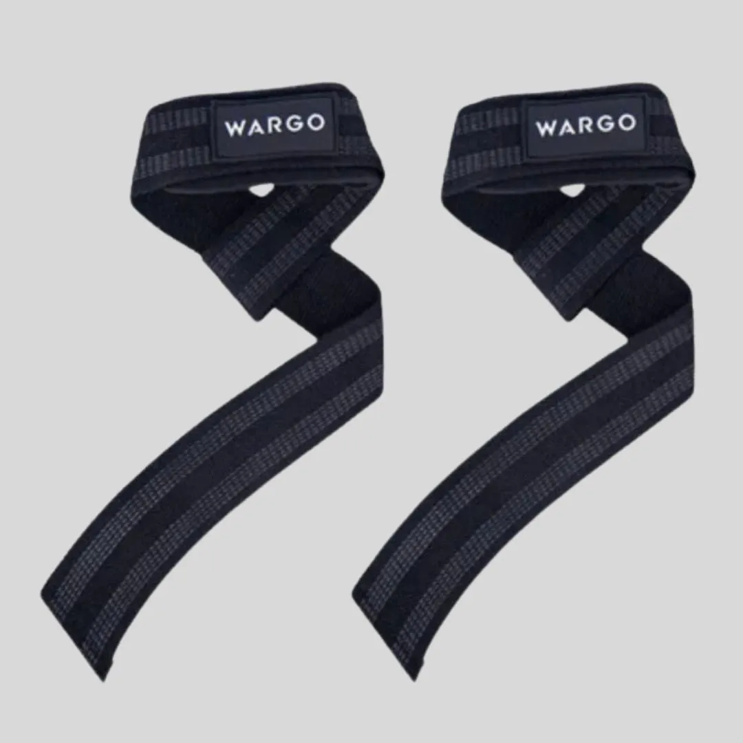 STRAPS PARA GYM - BLACK GRAY STRIPE