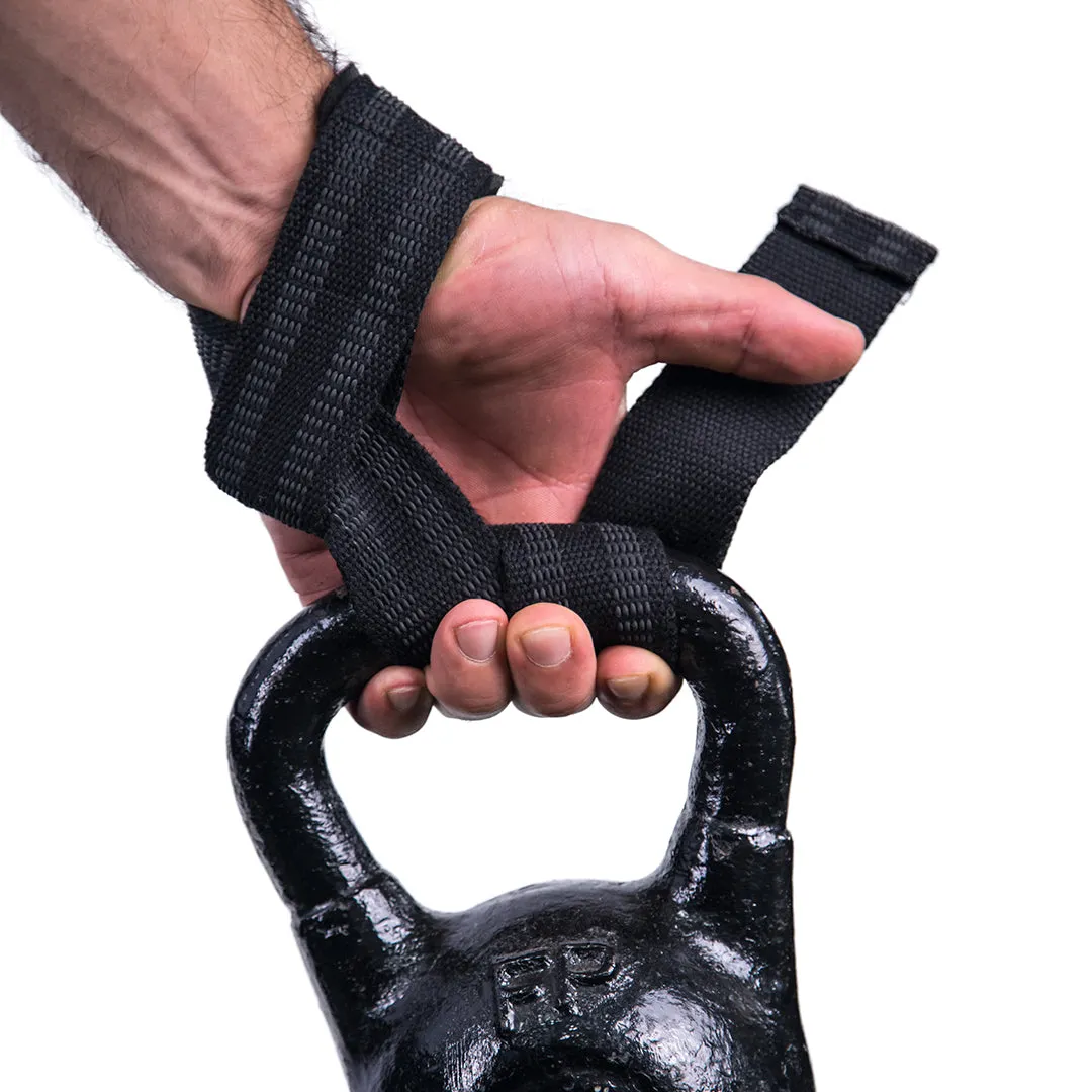STRAPS PARA GYM - BLACK GRAY STRIPE