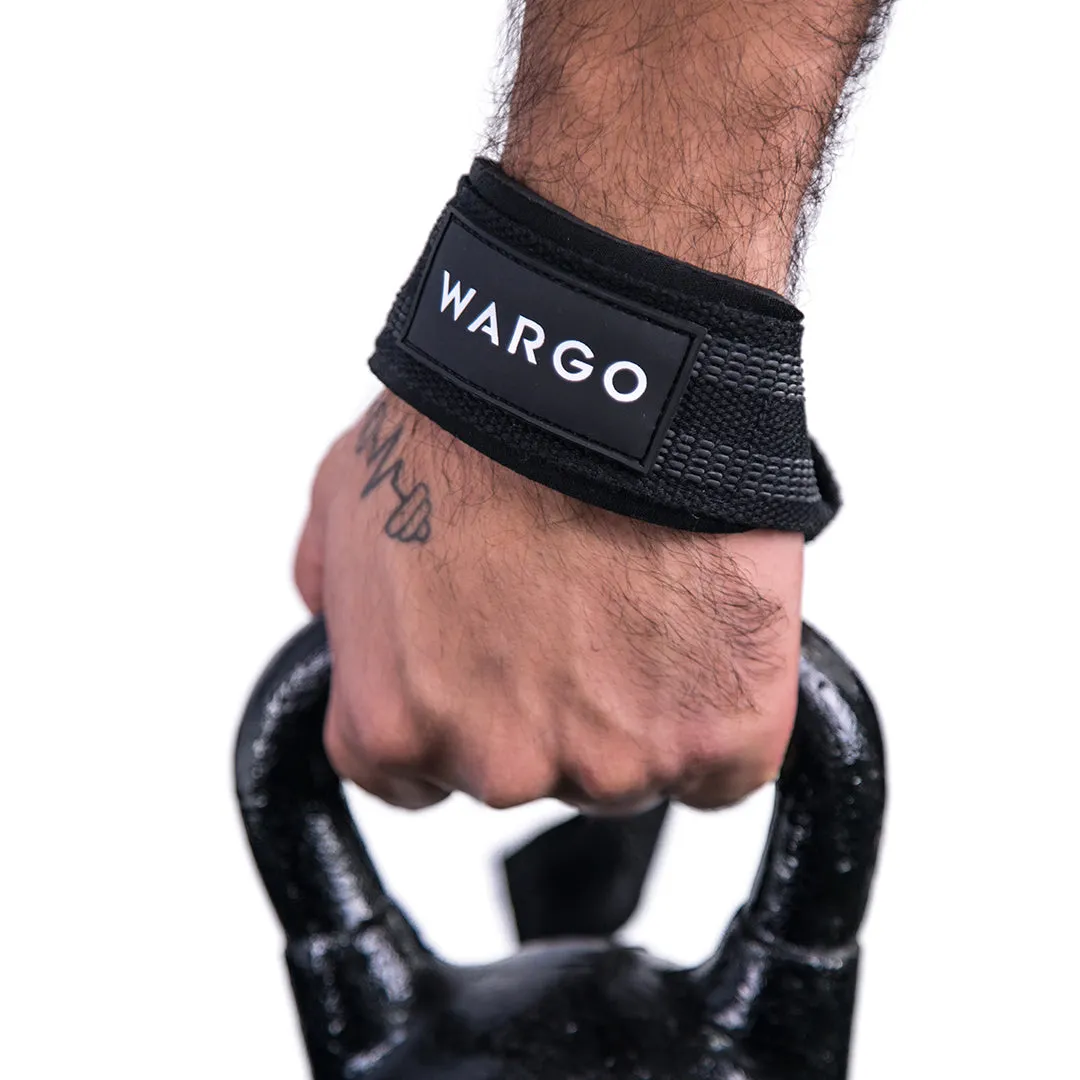 STRAPS PARA GYM - BLACK GRAY STRIPE