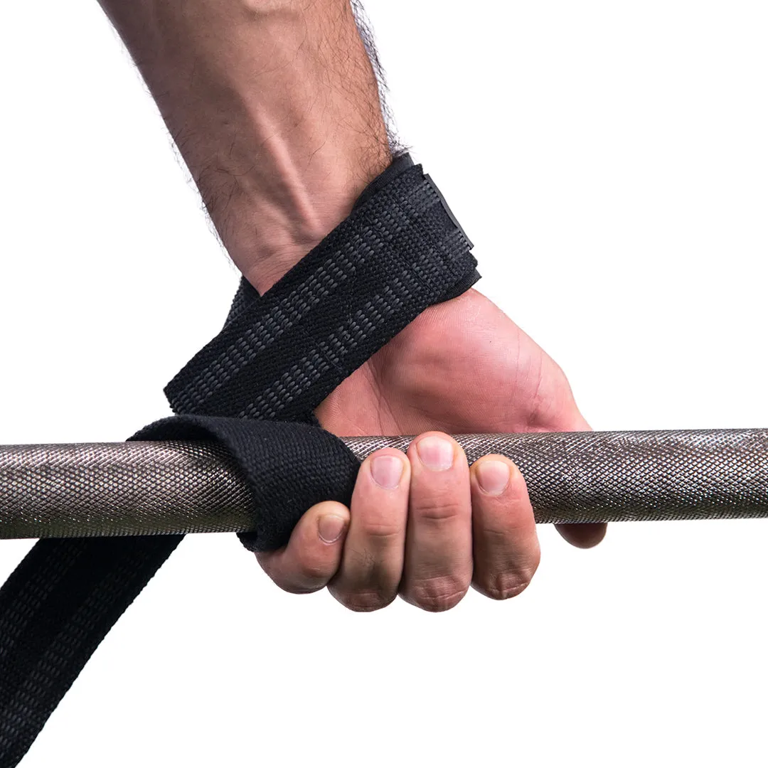 STRAPS PARA GYM - BLACK GRAY STRIPE