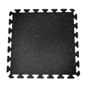 SUELO GOMA EPDM 1m x 1m x 8mm NEGRO/BLANCO