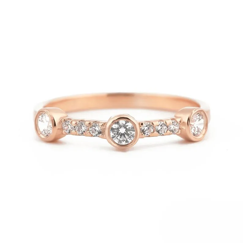 Sunlit Diamond Ring