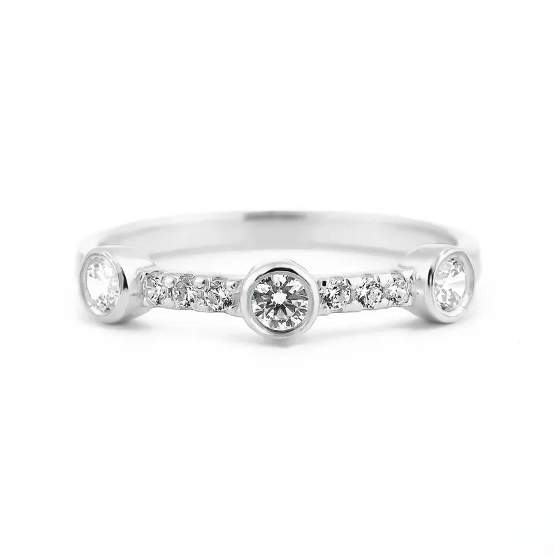 Sunlit Diamond Ring