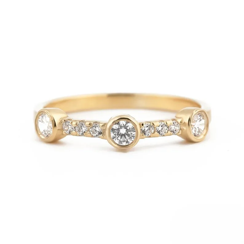 Sunlit Diamond Ring