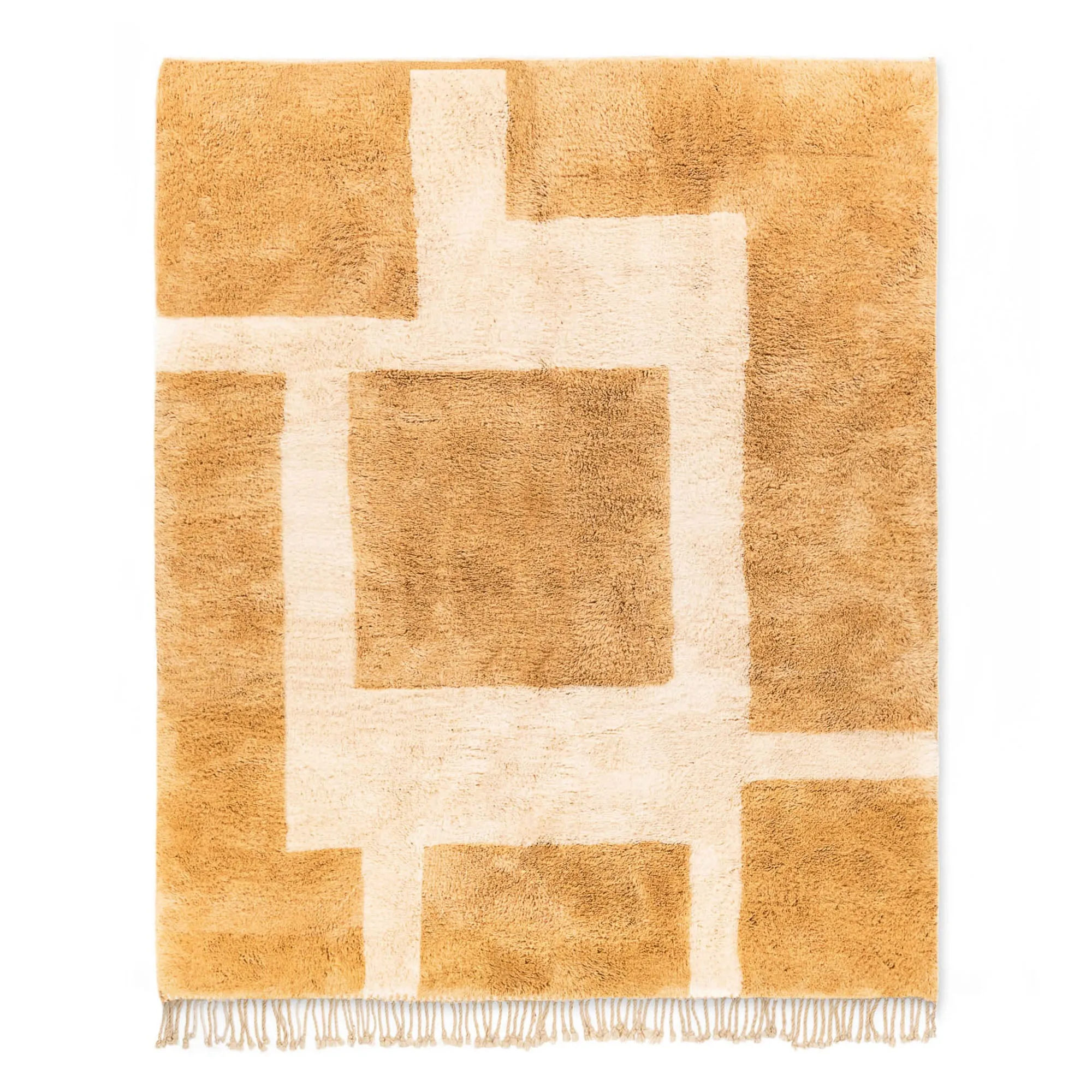 Sunlit Mosaic - Luxury Shag Moroccan Rug