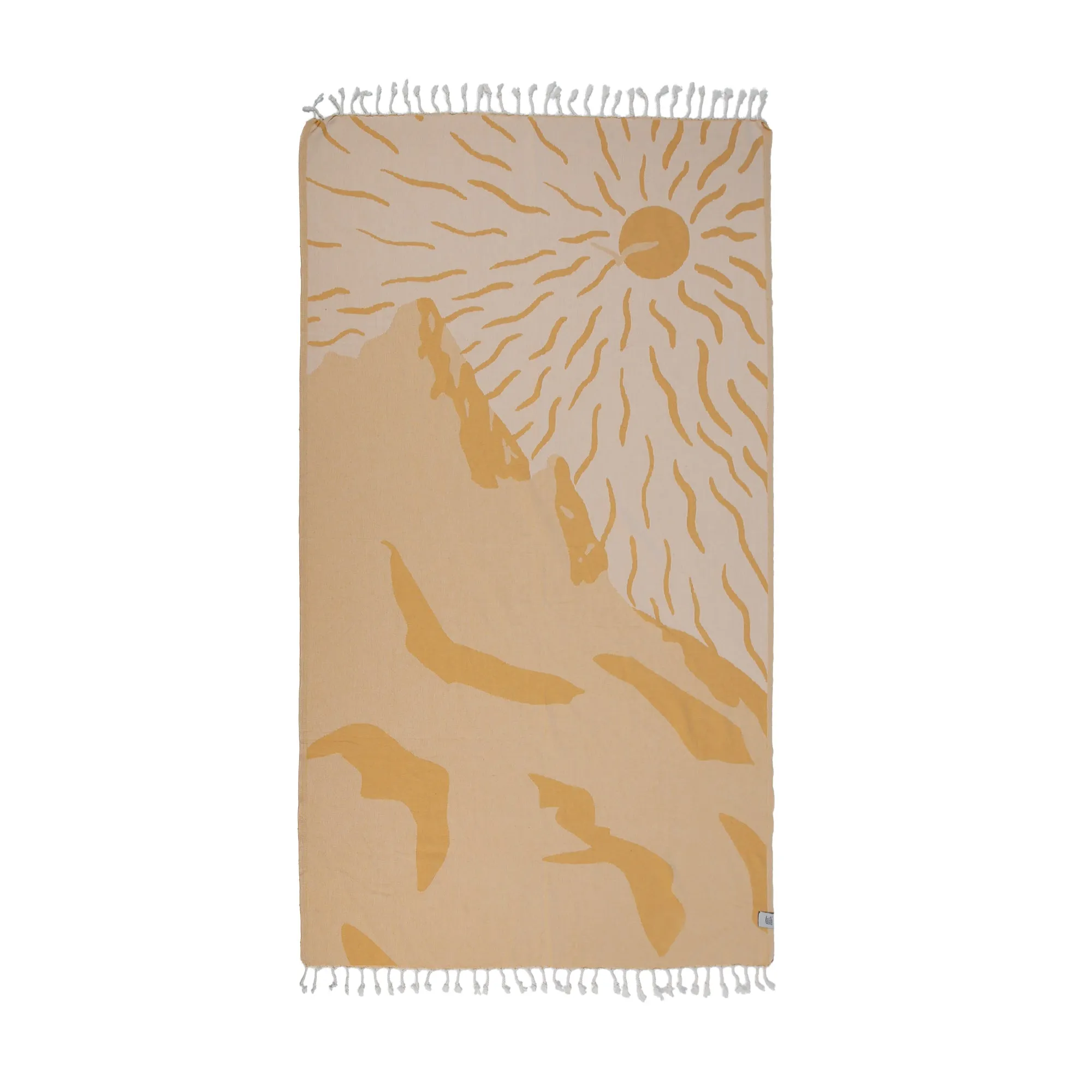 Sunny Utah Peshtemal Pure Cotton Beach Towel by La'Hammam