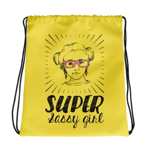 Super Sassy Girl (Esperanza - Raising Dion) Drawstring Bag
