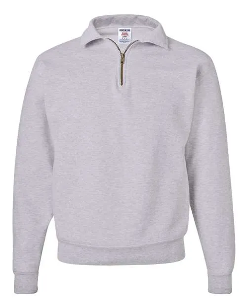 Super Sweats NuBlend® Quarter-Zip Cadet Collar Sweatshirt