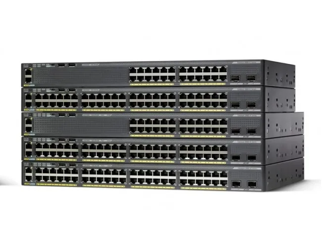Switch Cisco Catalyst 2960 De 48 Puertos Ge Po E Color Negro
