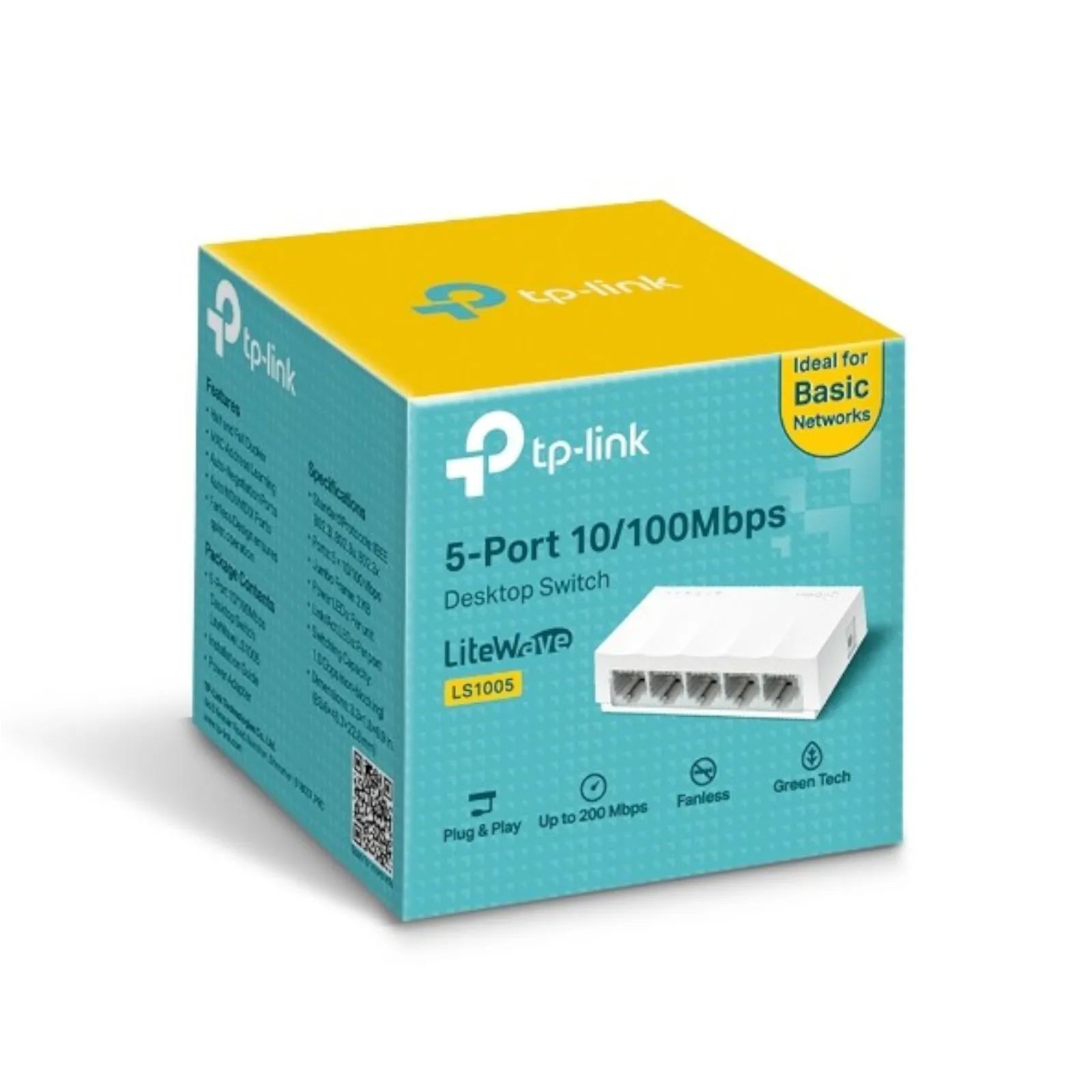 Switch de Escritorio de 5 Puertos 10/100Mbps