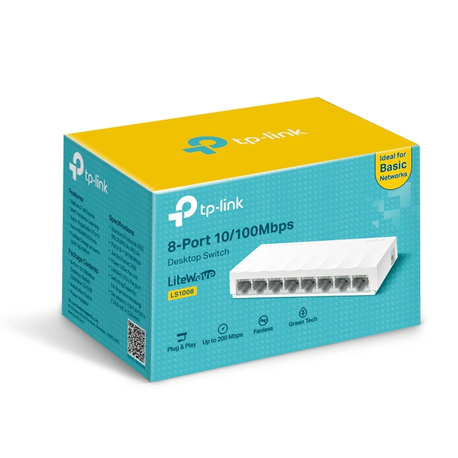Switch para escritorio 8-Port 10/100Mbps Desktop Switch