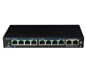 Switch Poe Utepo Utp3 Sw08 Tp120 A1 8ptos Af At Modo Cctv