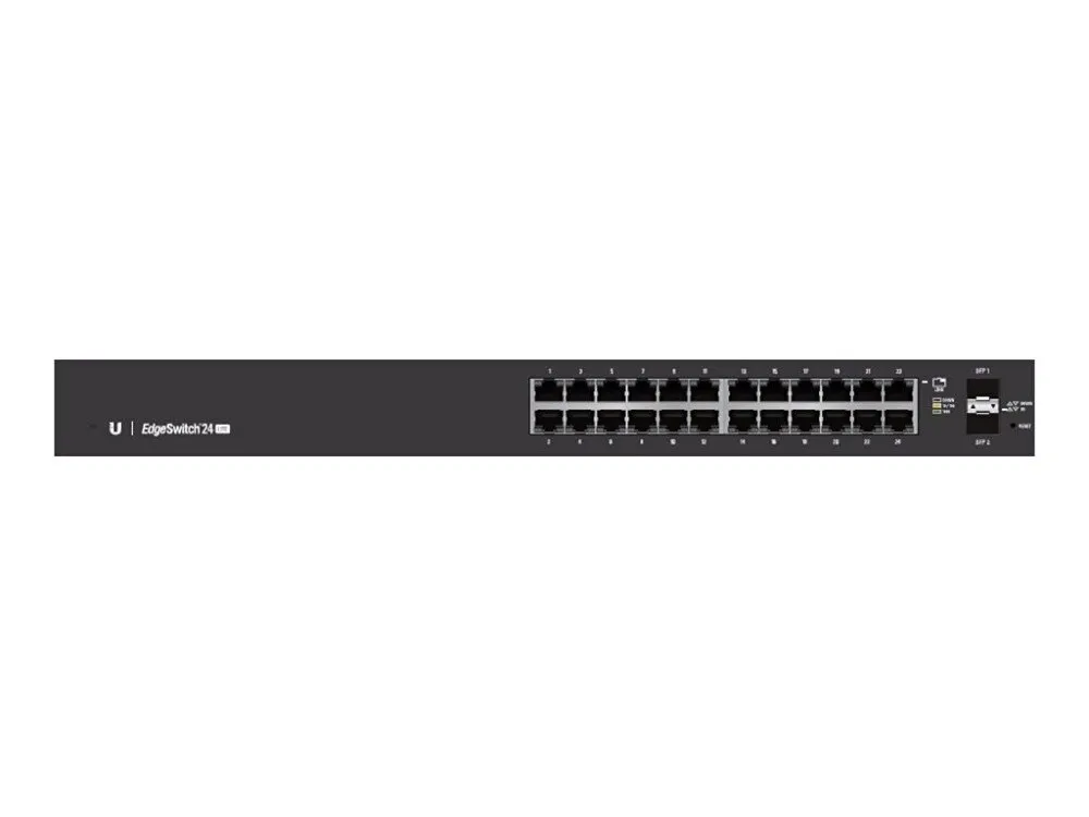 Switch Ubiquiti Es24 Lite Edge 24 Puertos 52 Gbps Negro